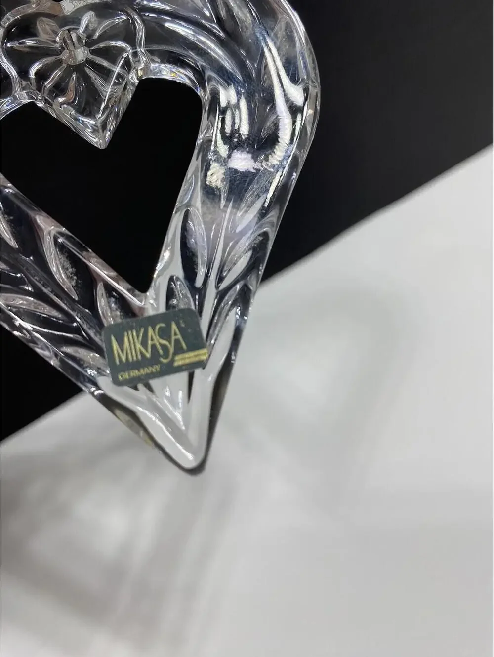Mikasa Crystal Ornament Heart Joyous Collection Germany